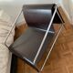 Wood and metal design armchair