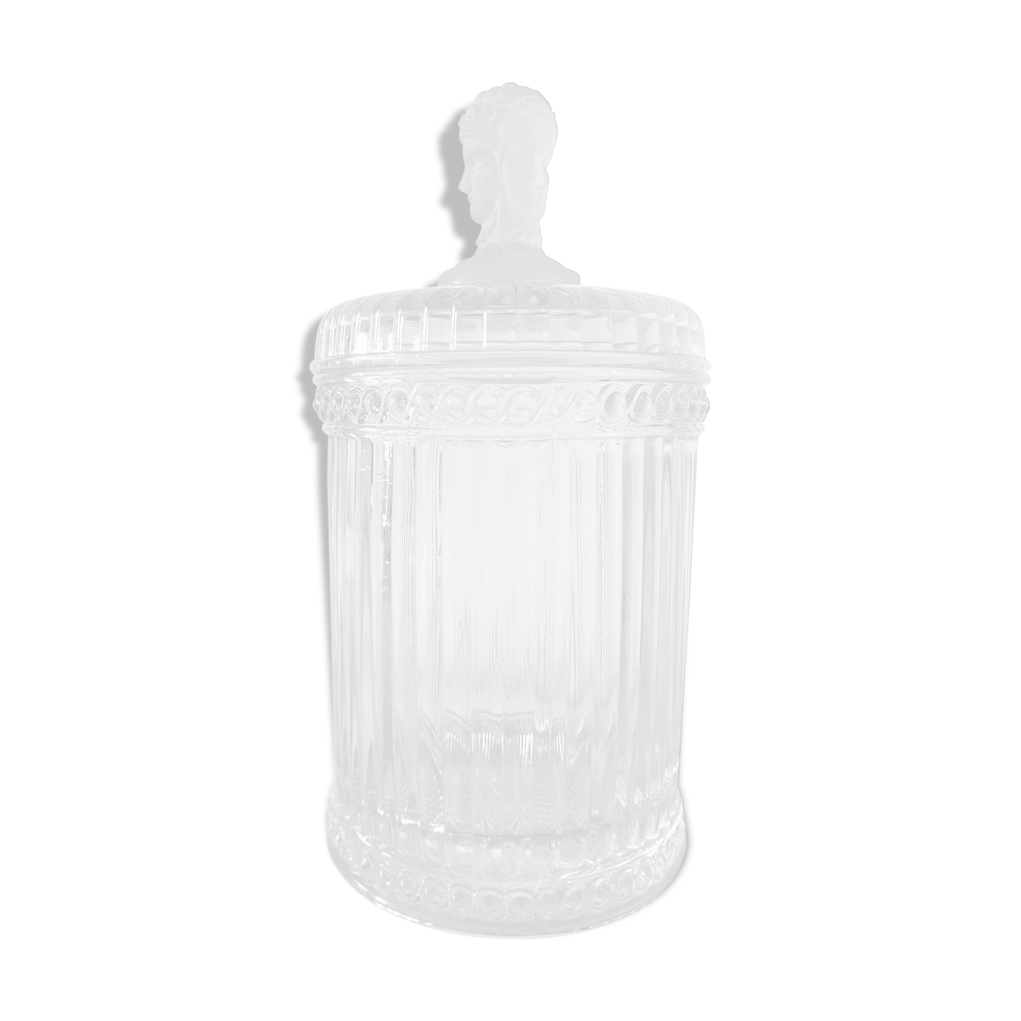 Cast crystal candy and frosted glass