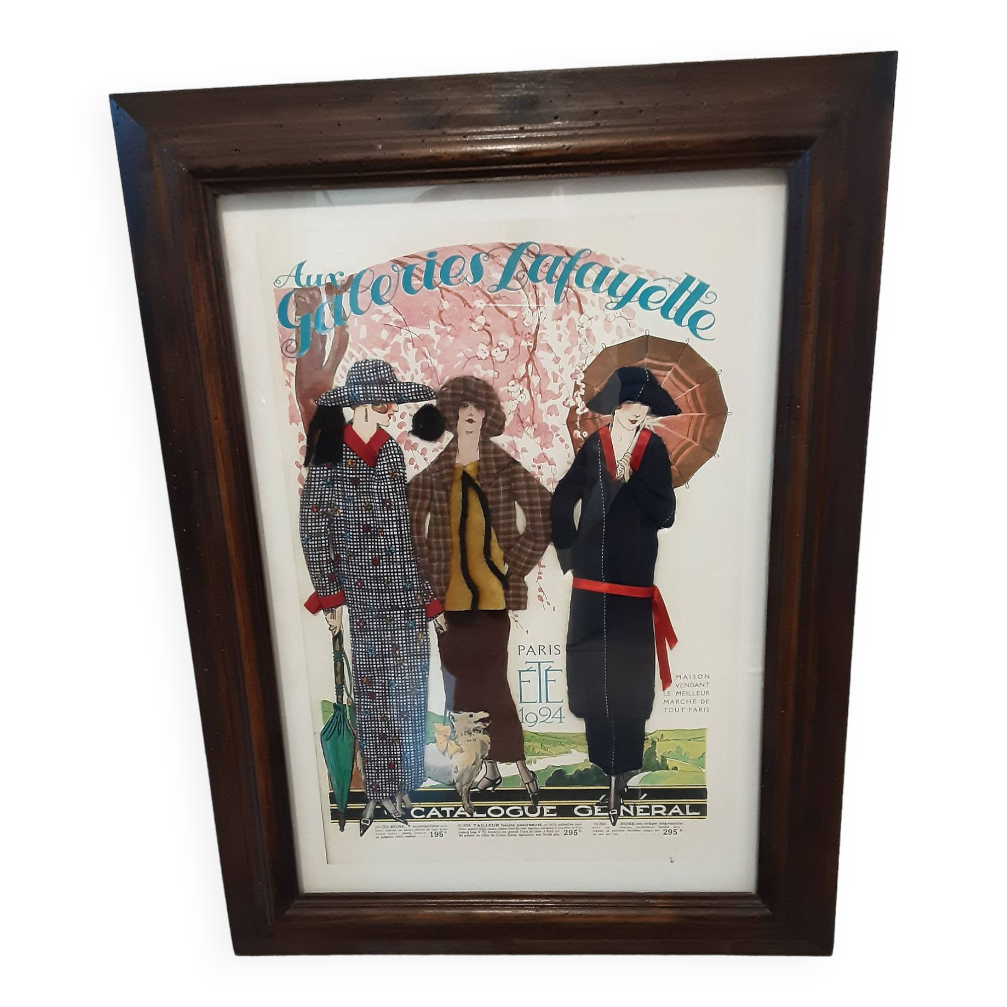 Fashion painting 1924 At Galeries Lafayette