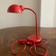 Desk lamp or bedside table vintage 80s red