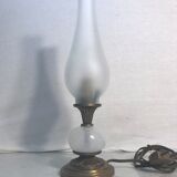 Old Laiton Lamp - Glass Ball - Vintage 70s Glass Reflector