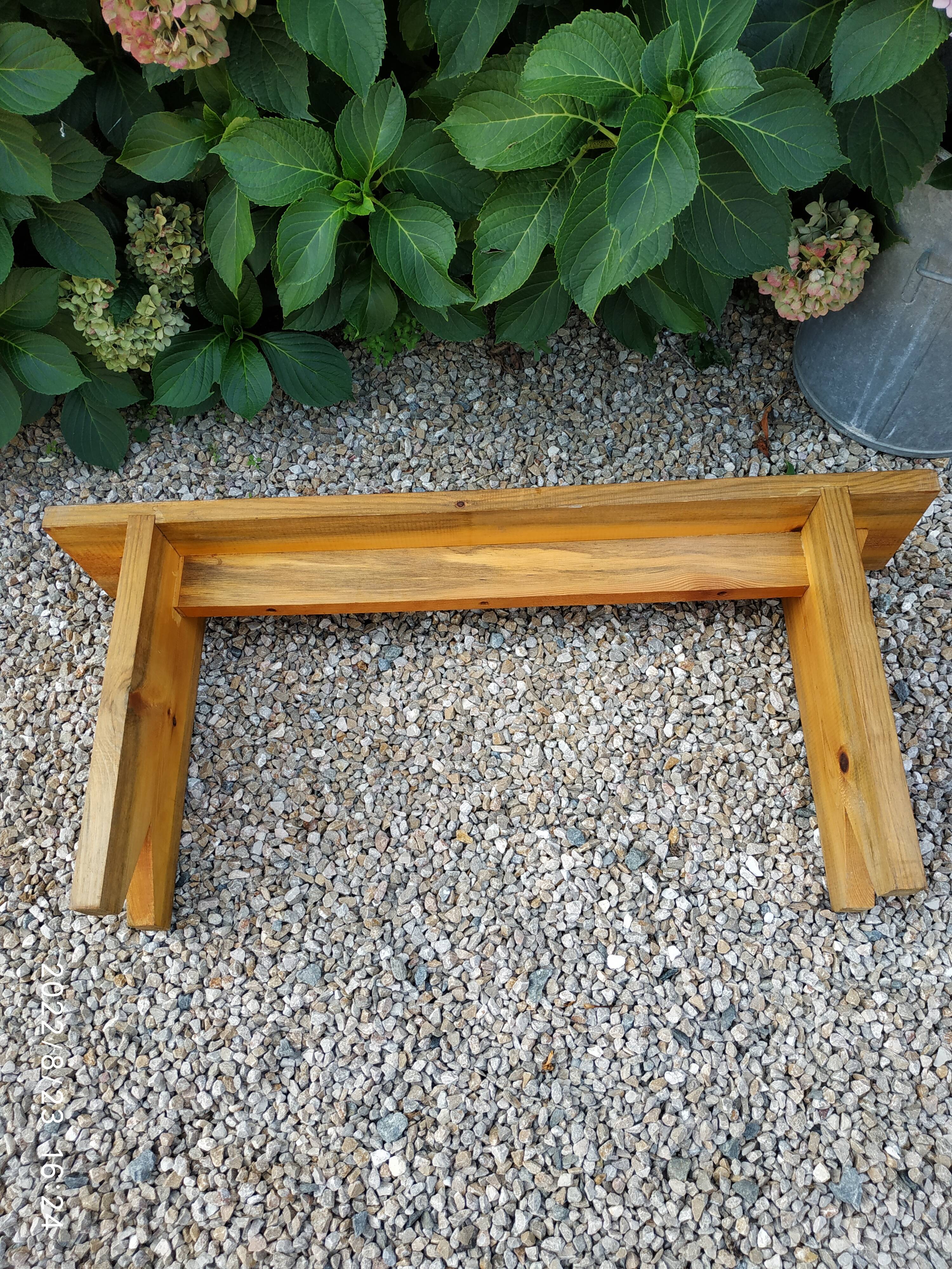 Wooden bench
