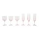 Set of pink glasses, French design, 1970s, made in France