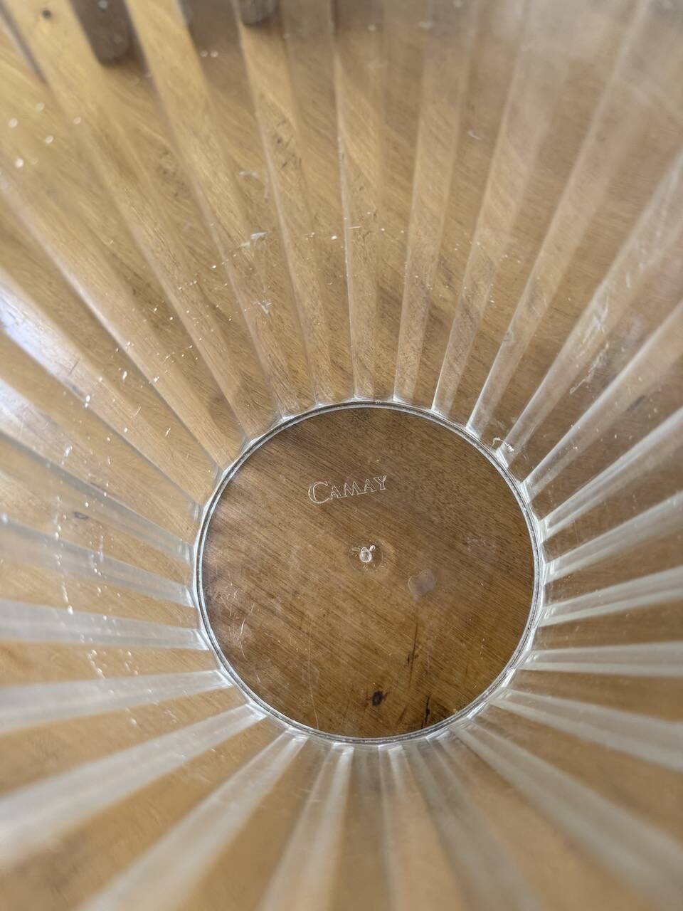 3 seaux à champagne en plexiglas transparent et doré, 1970