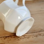 English porcelain milk jug by Johnson Brothers, model Pearl, with design.