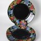 Arcoroc black dinner plates