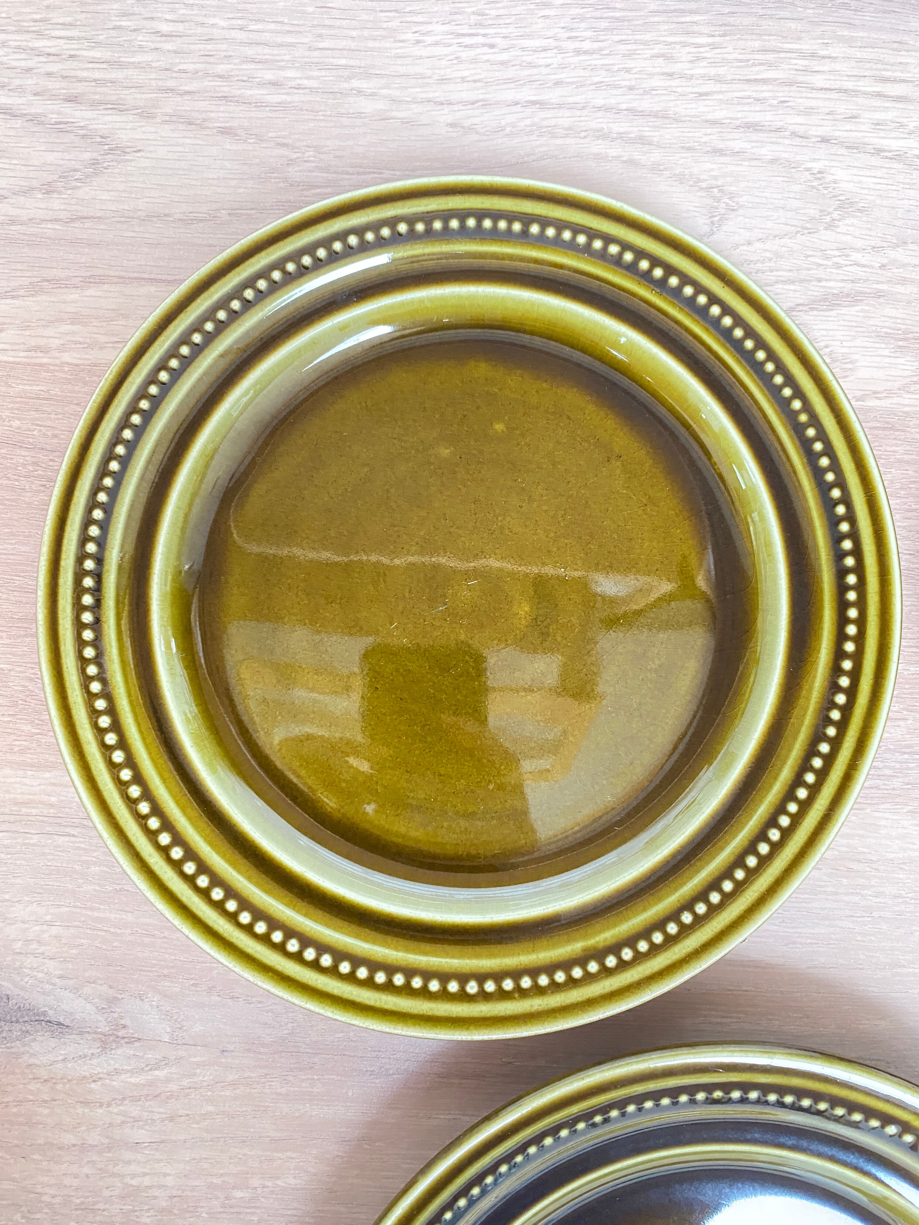Set of 6 dessert plates in earthenware of St Amand