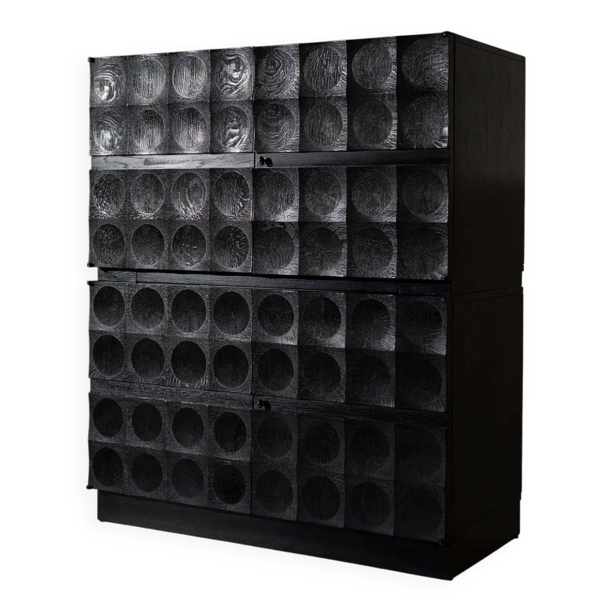 Brutalist Cabinet by J. Batenburg, Belgium 1970s