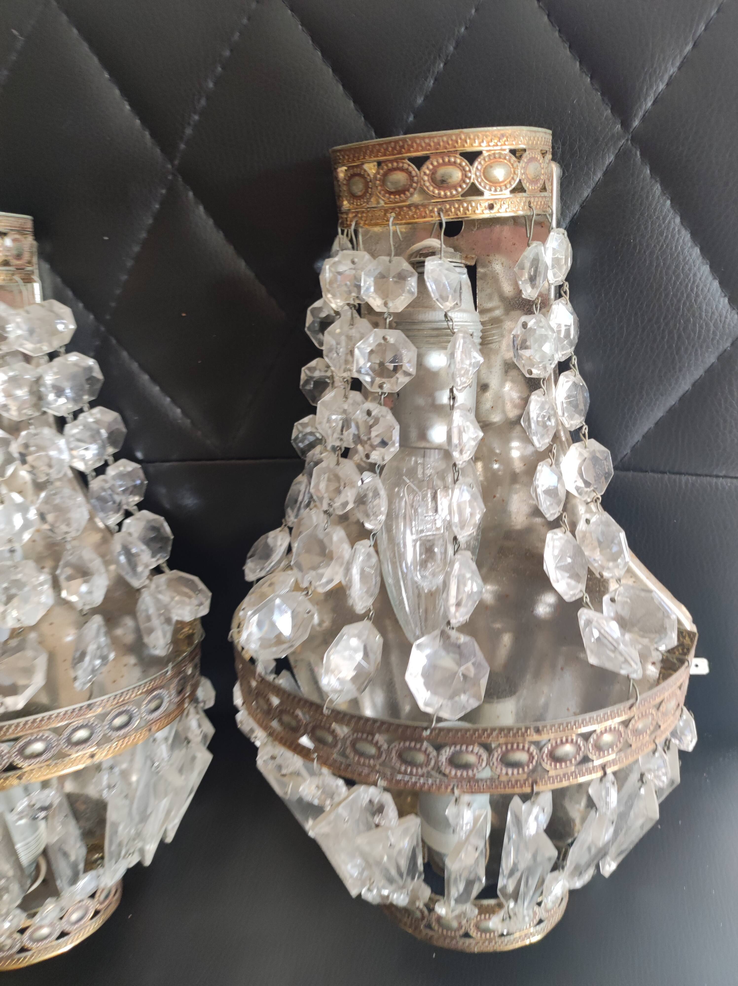 Pair of hot air balloon sconces with tassels