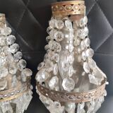 Pair of hot air balloon sconces with tassels