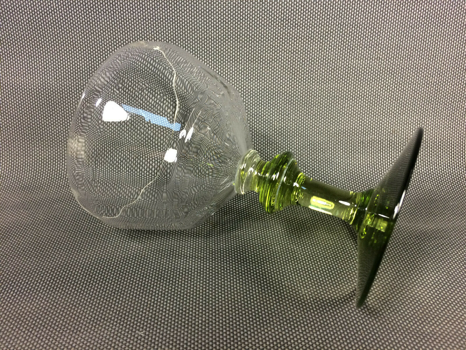 Lot 6 old vintage fine glass walking glasses