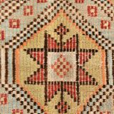 6x10 Pale Red Green Tribal Wool Kilim Rug, 189x300Cm