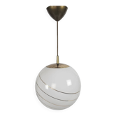 Massive - Hollywood Regency - spherical pendant lamp - opaline - Belgium