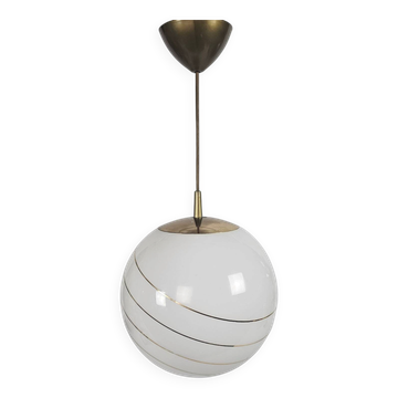 Suspension sphérique en verre opalin par Massive - Belgique