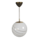 Massive - Hollywood Regency - spherical pendant lamp - opaline - Belgium