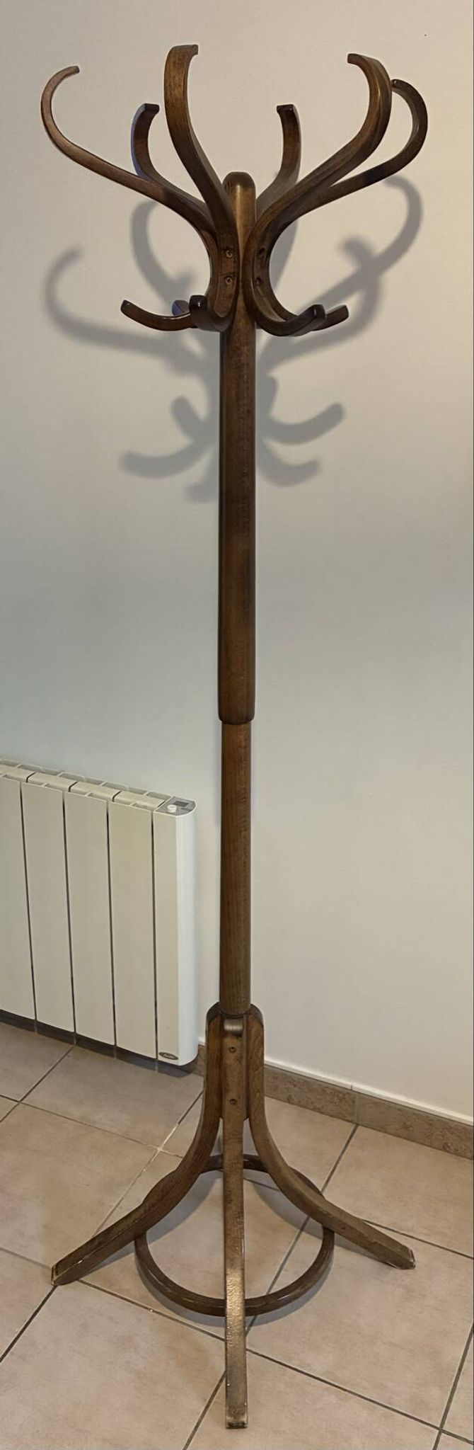 Vintage Baumann curved wood parrot coat rack – 1960s/70s