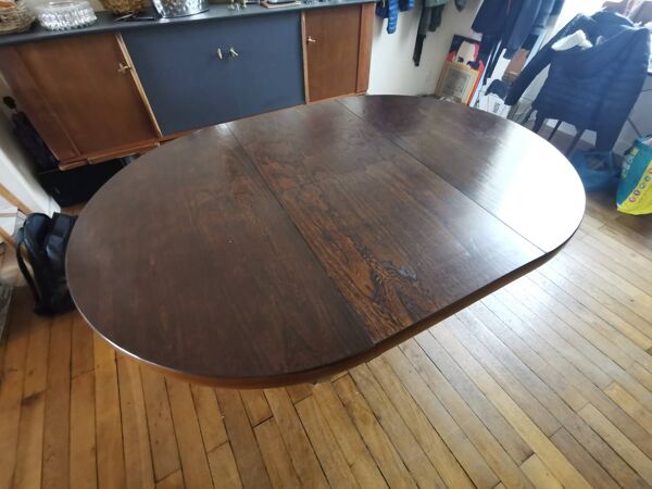 Table à manger extensible ronde Baumann