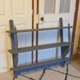 Coat rack wall shelves