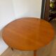 Scandinavian round table with compass legs