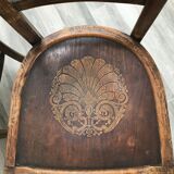 Engraved 1930 bistro chair