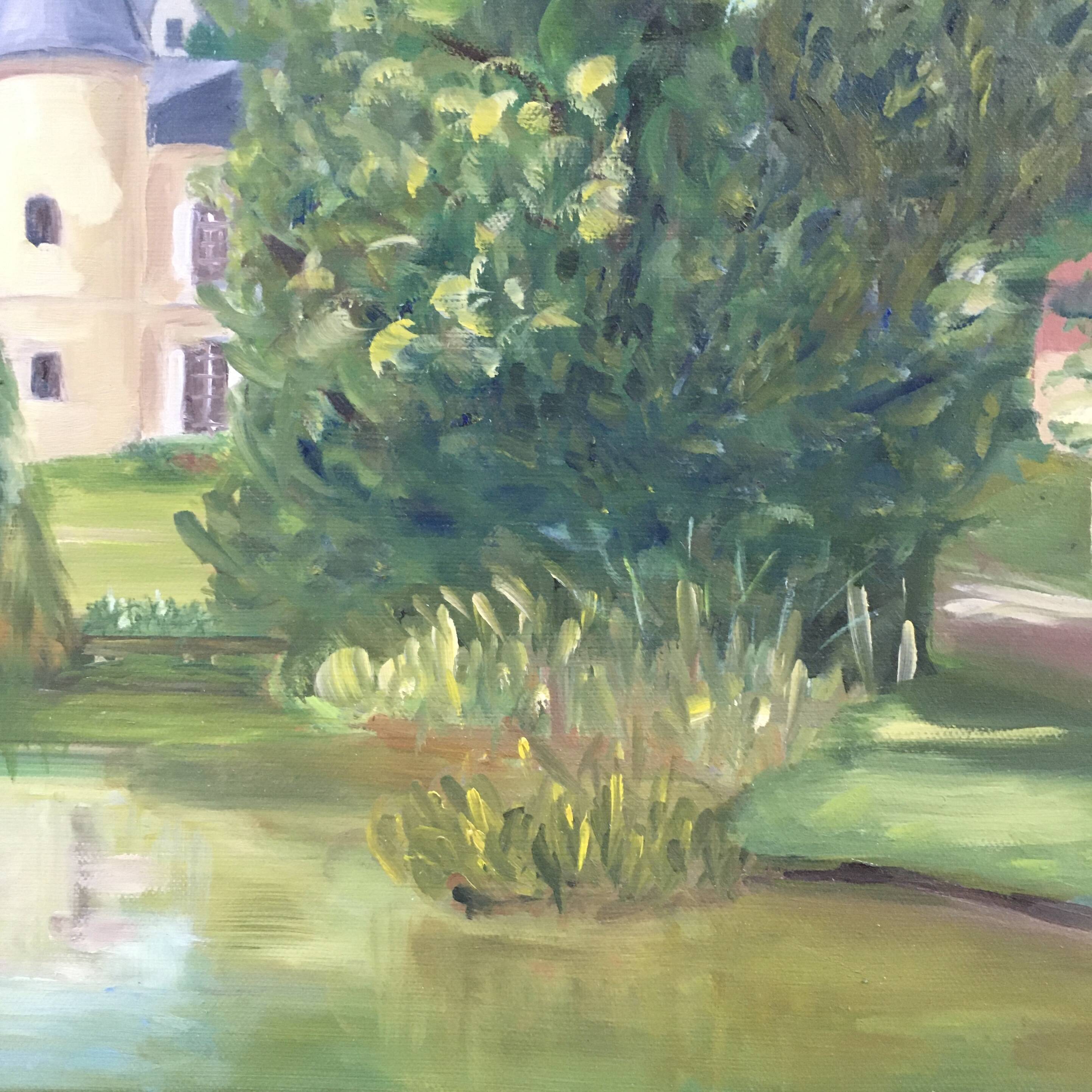 Tableau le château du lac