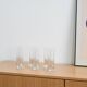 Set of six glasses, Italian design, 1970s, made in Italy