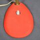 Jean Boris LACROIX (1902-1984), Desk lamp in red lacquered sheet metal, profiled diffuser