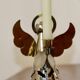Vintage Swedish metal angel candlestick