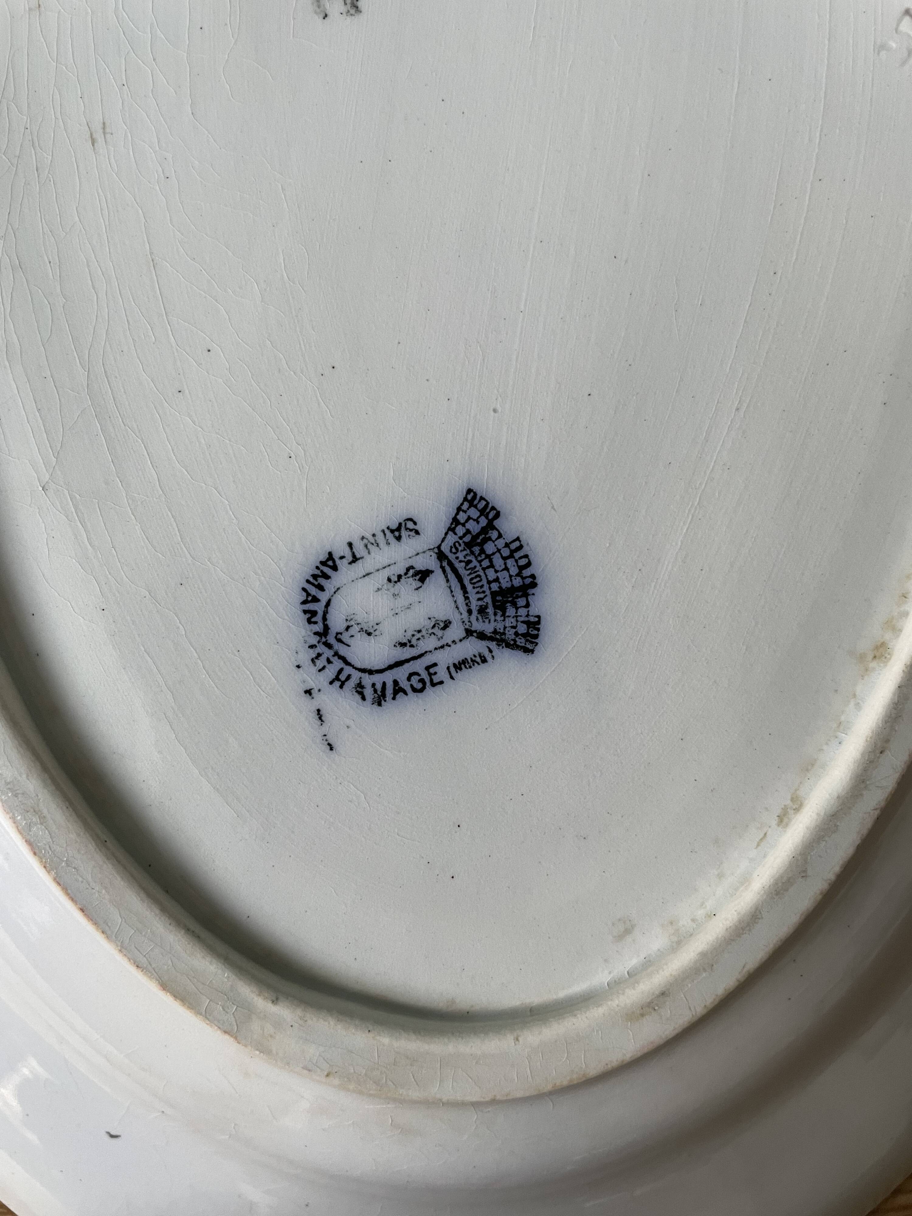 Set of 2 dishes Saint Amand and Hamage Terre De Fer