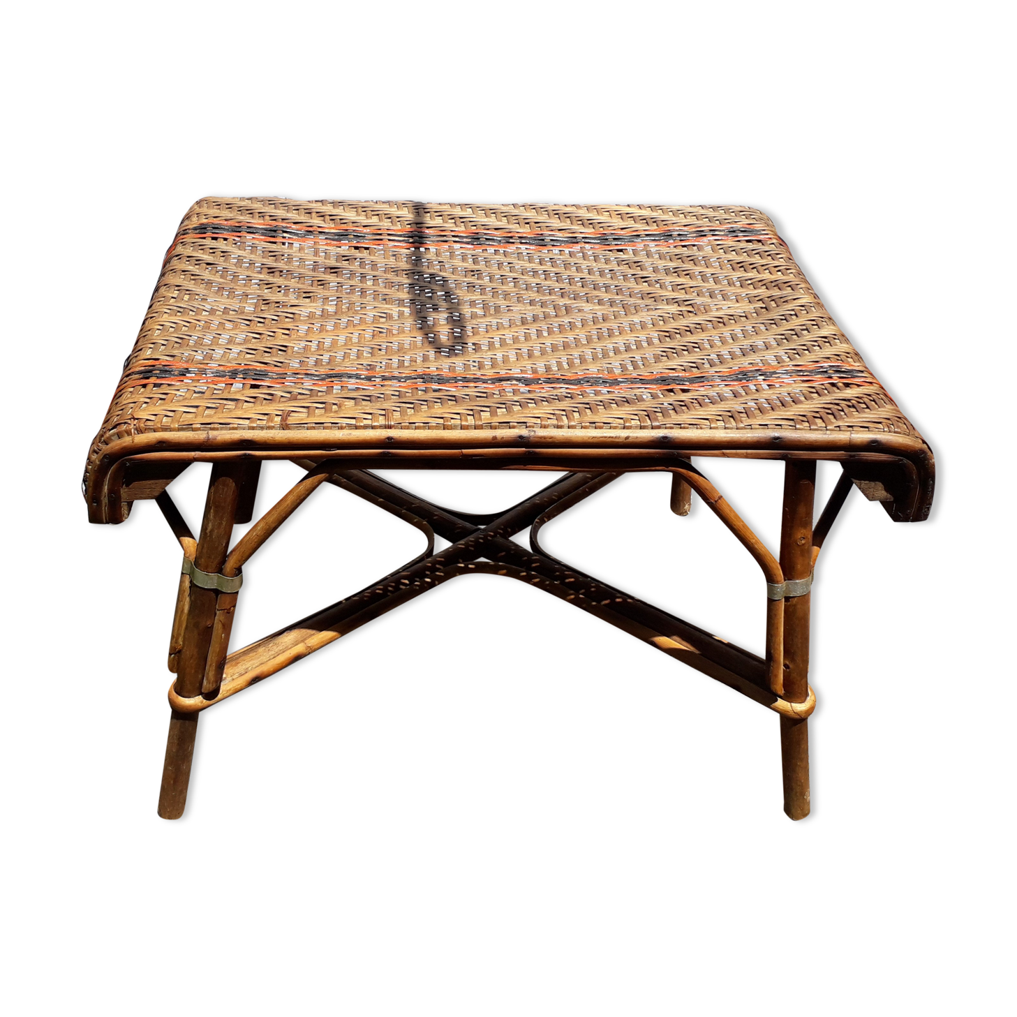 Rattan coffee table