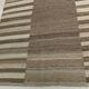 Grey & Beige Handwoven Large Kilim Rug, Turkish Wool Kilim Rug, 322x388 Cm