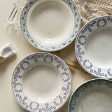 Mix and match old deep plates.