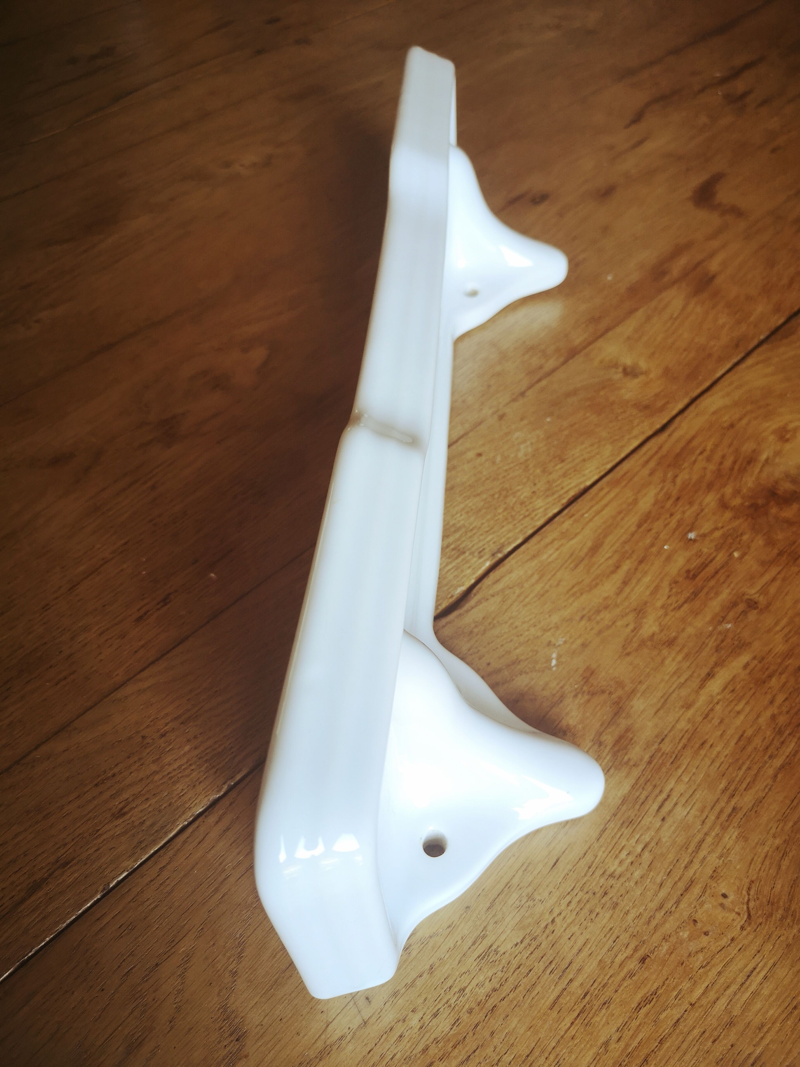 Tablet, white porcelain wall shelf