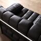 De Sede DS-85 sofa bed in black leather, Switzerland, 1960s
