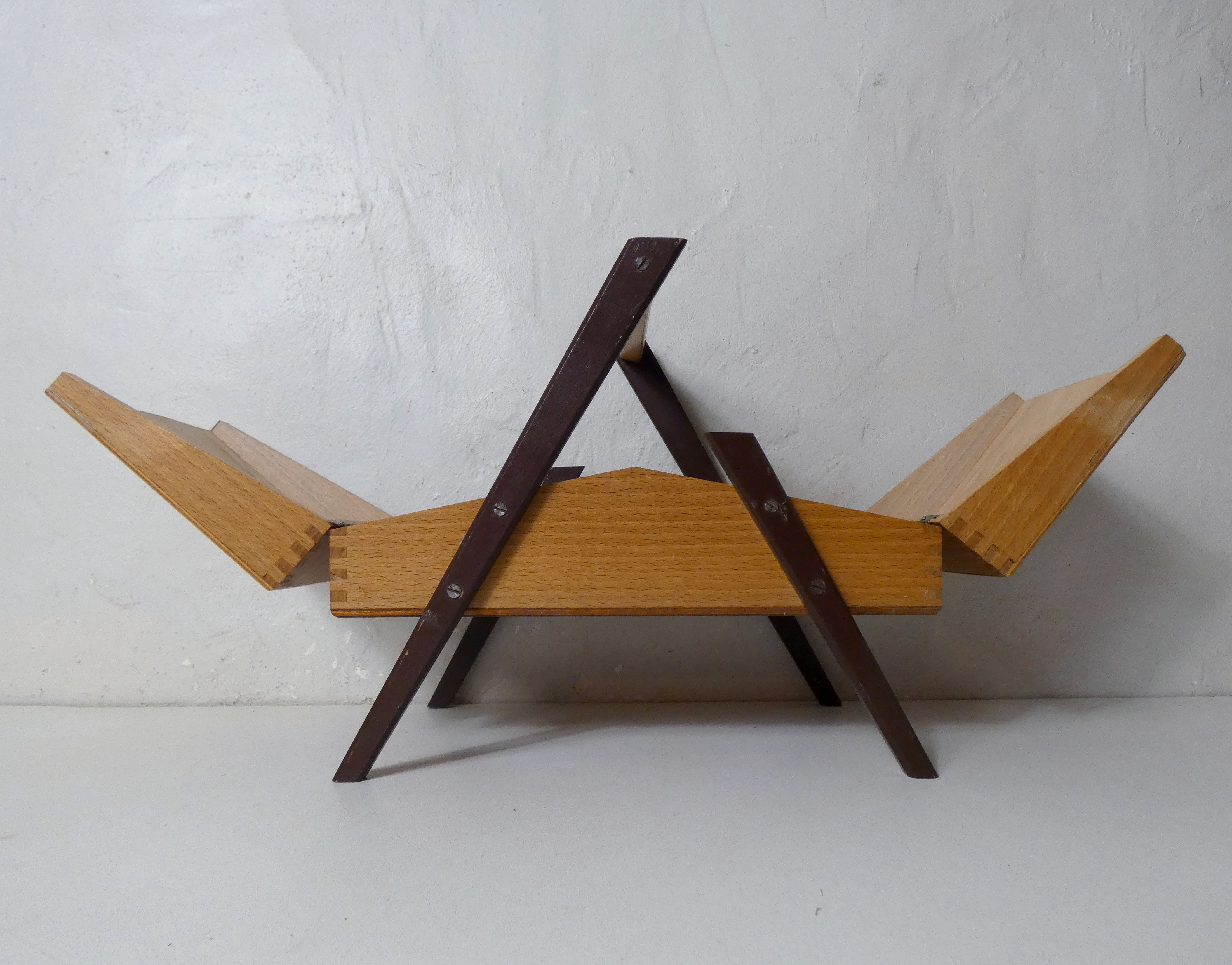 Worker wooden box vintage quilt compass feet