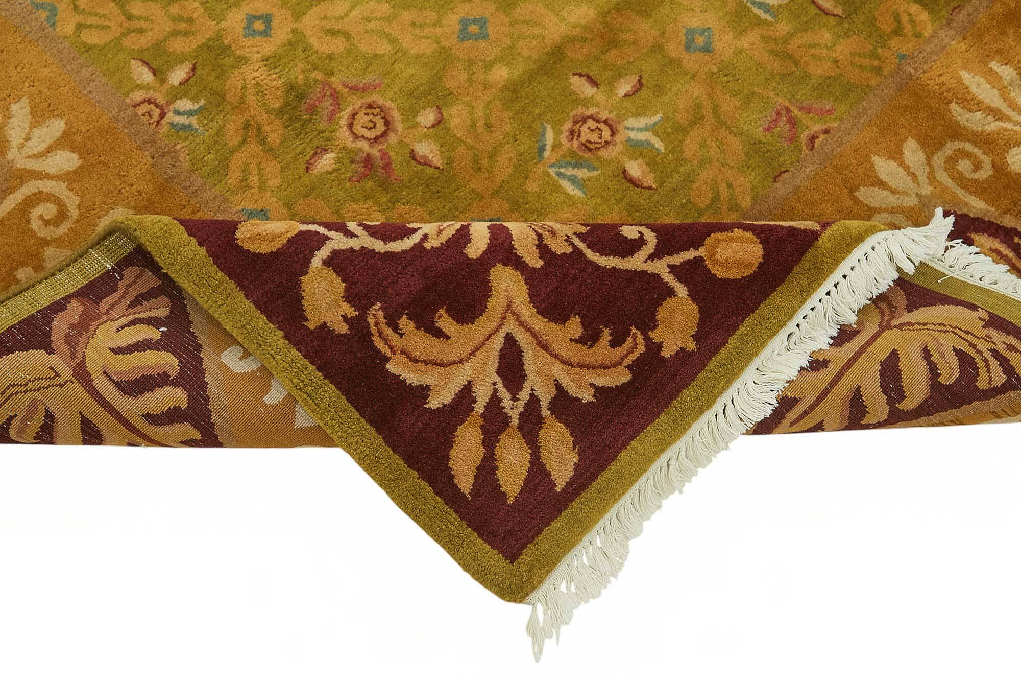 Turkish Handknotted Wool Oushak Rug 231 cm x 287 cm