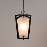 Lanterne suspendue Kalmar Vienna en laiton, style milieu du siècle, Autriche, années 1950