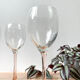 3 glasses of white wine vintage pink foot luminarc model "rosé"