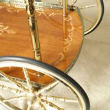 Desserte bar vintage in mahogany marquetry