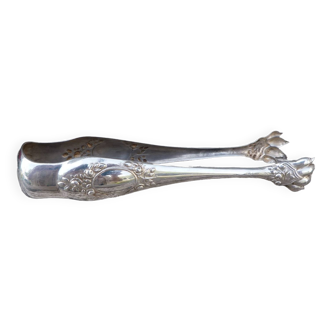 Old lion's paw sugar tongs in silver plated ERCUIS