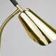 Rare desk and table lamp in brass and leather by Carl Aubock II #4280, Vienna, Austria.