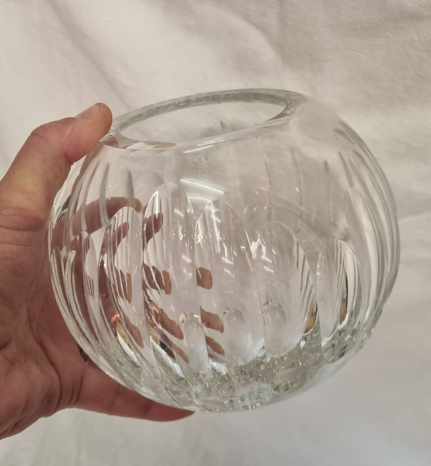 Vase boule cristal St Louis