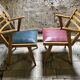 Pair of vintage modernist armchairs from the 50s