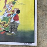 Illustration of vocabulary poster The circus & the room