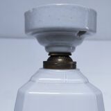 Art deco opaline porcelain lamp