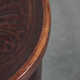 Vintage timeless wooden Cosmos bistro design chair with beautiful carvings