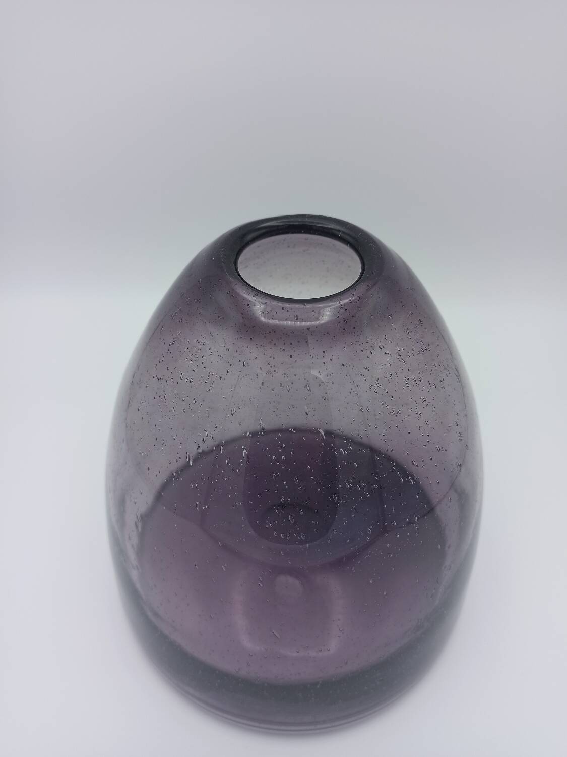 Vintage bubble glass vase