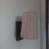 Vintage scandinavian wooden wall lamp