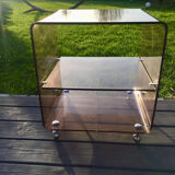Vintage coffee table 70 with wheels