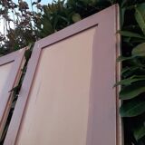 Pairs of large antique Haussmann-style wardrobe doors from the 19th century.